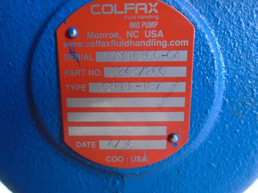 Colfax IMO Pump 3243/260, C3EBF-187